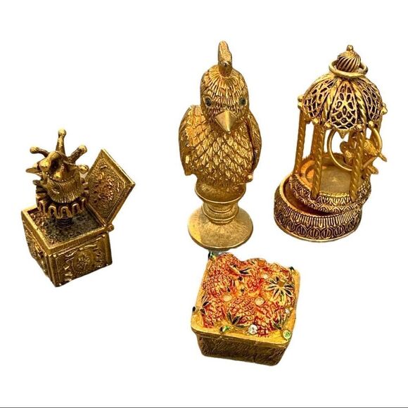 Lot of 4 very collectible MAX FACTOR & Corday crème fragrance compacts - Picture 2 of 16